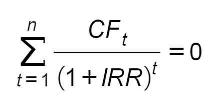 Internal rate of return (IRR, %) is the discount rate at which the present value of the net cash flows is equal to the present value of the investment in the project Internal rate of return (IRR, %) is the discount rate at which the present value of the net cash flows is equal to the present value of the investment in the project