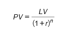 The liquidation value of the asset The liquidation value of the asset